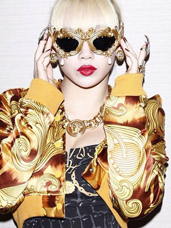 NWB Jeremy Scott x Linda Farrow Silver Antique Pearl Drop Sunglasses Limited main image 8
